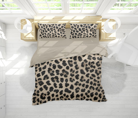 Bold Leopard Patterns Duvet Cover Set