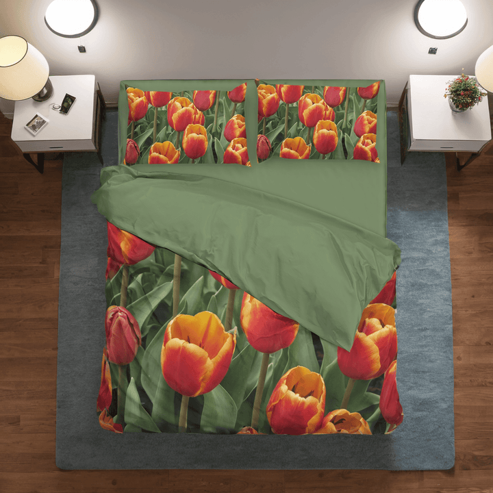 3D Realistic Bedding: Tulip Creative Duvet Cover and Comforter Set - Sleepbella 3D Realistic Bedding: Tulip Creative Duvet Cover and Comforter Set - Tulip 01 / Duvet cover set / Twin