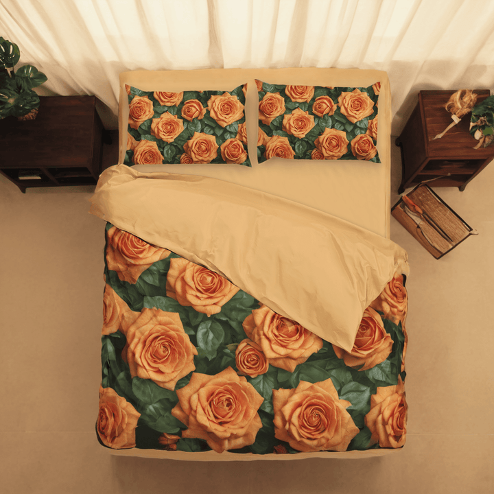 3D Realistic bedding-Yellow Roses Creative Personalized Bedding - Sleepbella 3D Realistic bedding-Yellow Roses Creative Personalized Bedding - Duvet cover set / Twin