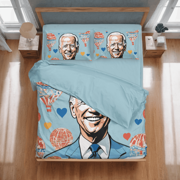 Biden Print Personalized Duvet Cover and Comforter Set - Sleepbella Biden Print Personalized Duvet Cover and Comforter Set - Biden 01 / Duvet cover set / Twin