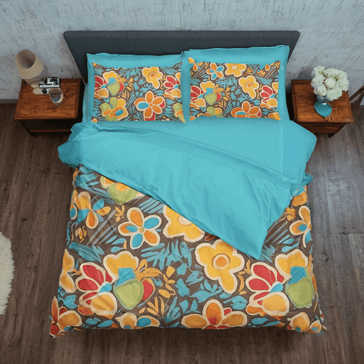 Blossom Cluster Beauty Personalized Duvet Cover and Comforter Set - Sleepbella Blossom Cluster Beauty Personalized Duvet Cover and Comforter Set - Duvet cover set / Twin