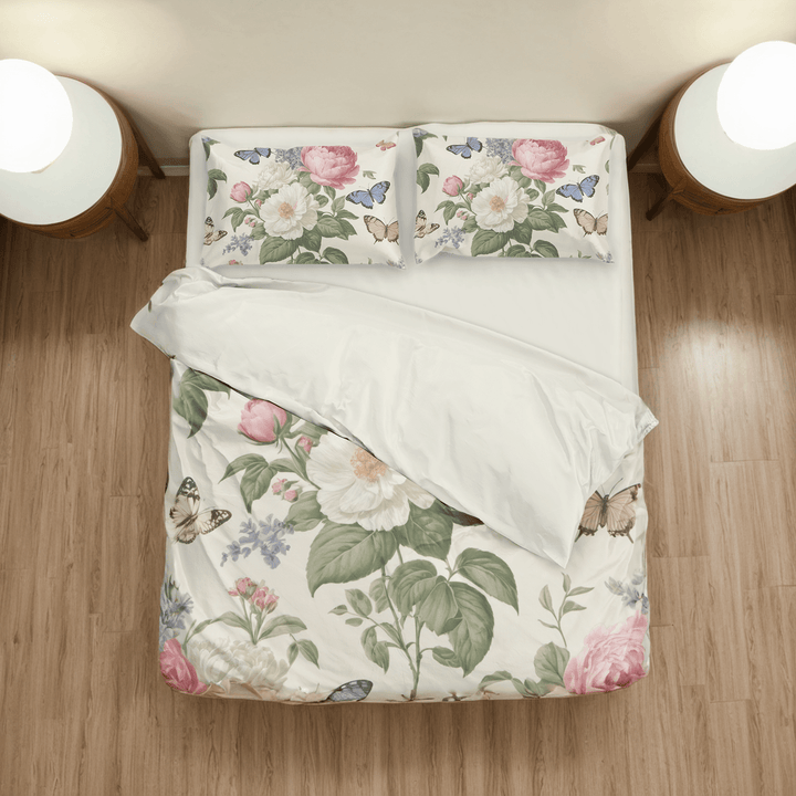 Butterfly Garden Comforter&Sheet Bedding Set - Sleepbella Butterfly Garden Comforter&Sheet Bedding Set - Butterfly 01 / Duvet cover set / Twin