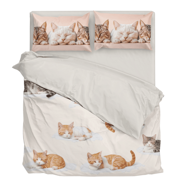 Cartoon Kitty Duvet Cover Bedding Set - Sleepbella Cartoon Kitty Duvet Cover Bedding Set - Kitty 1 / Duvet cover set / Twin