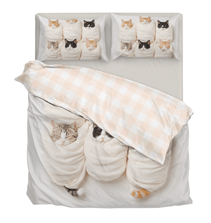 Cartoon Kitty Duvet Cover Bedding Set - Sleepbella Cartoon Kitty Duvet Cover Bedding Set - Kitty 2 / Duvet cover set / Twin