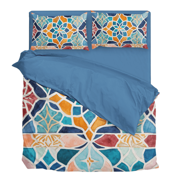 Dreamy Moroccan Bohemian Style Duvet Cover Set for All Seasons - Sleepbella Dreamy Moroccan Bohemian Style Duvet Cover Set for All Seasons - Boho 01 / Duvet cover set / Twin