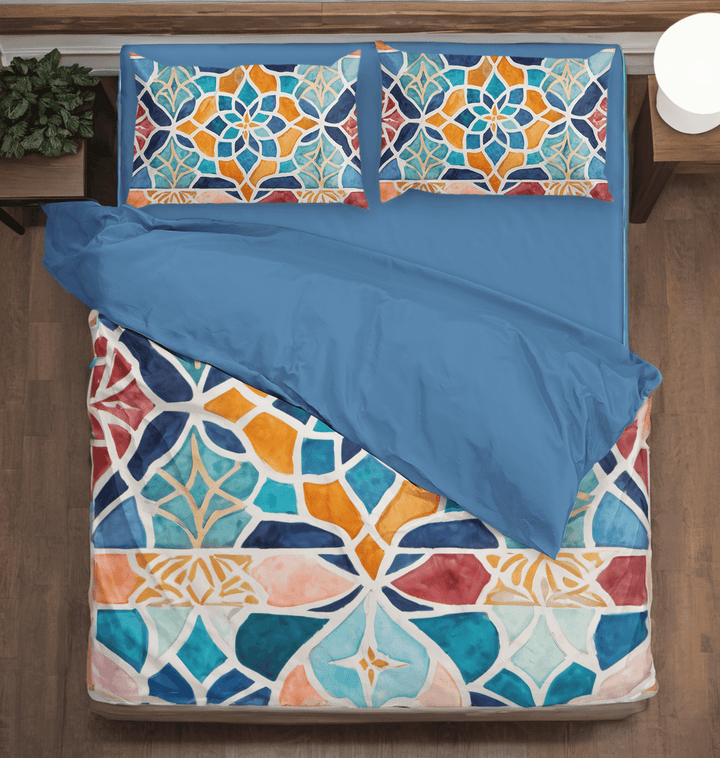 Dreamy Moroccan Bohemian Style Duvet Cover Set for All Seasons - Sleepbella Dreamy Moroccan Bohemian Style Duvet Cover Set for All Seasons - Boho 01 / Duvet cover set / Twin