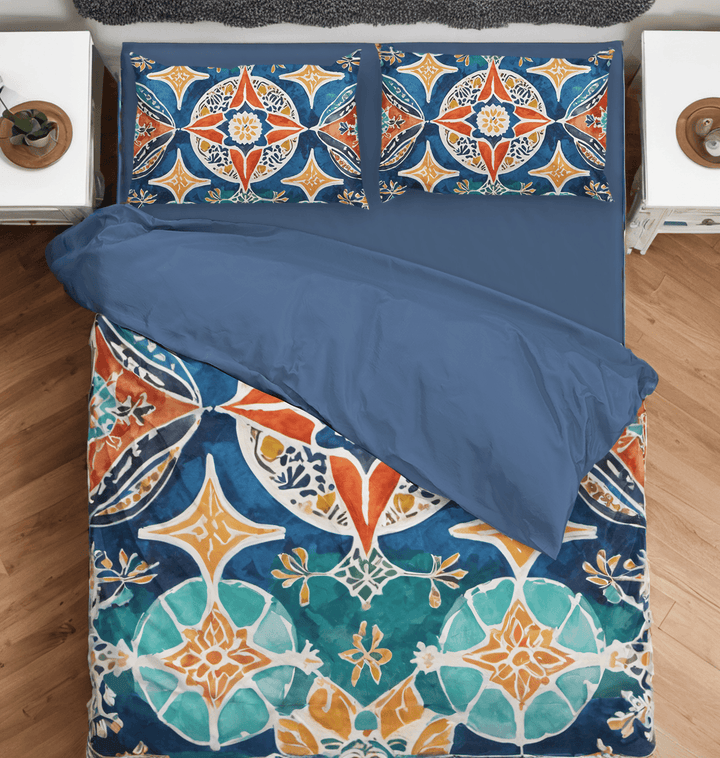 Dreamy Moroccan Bohemian Style Duvet Cover Set for All Seasons - Sleepbella Dreamy Moroccan Bohemian Style Duvet Cover Set for All Seasons - Boho 01 / Duvet cover set / Twin