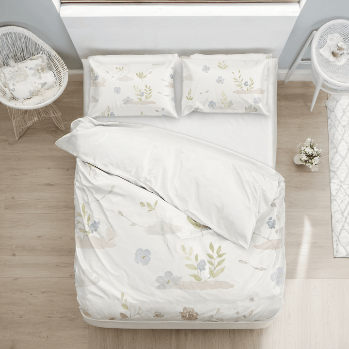 Fresh Botanical Duvet Cover and Comforter Bedding Set - Sleepbella Fresh Botanical Duvet Cover and Comforter Bedding Set - Duvet cover set / Twin