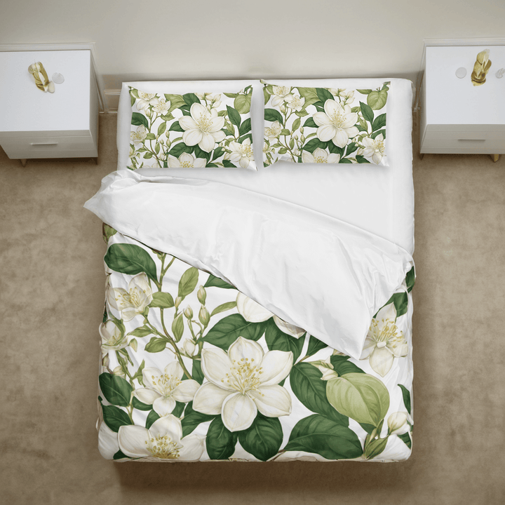 Jasmine Comforter&Sheet Custom Bedding Set - Sleepbella Jasmine Comforter&Sheet Custom Bedding Set - Jasmine 01 / Duvet cover set / Twin