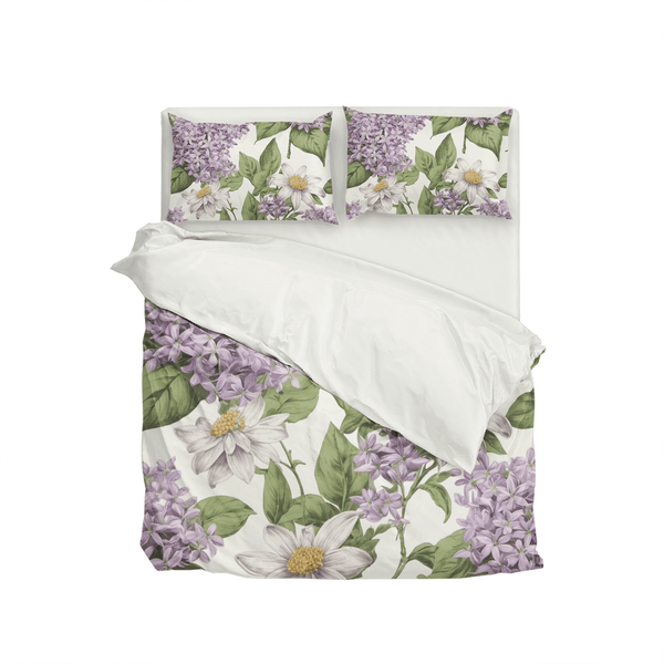 Lilac Comforter&Sheet Custom Bedding Set - Sleepbella Lilac Comforter&Sheet Custom Bedding Set - Lilac 01 / Duvet cover set / Twin