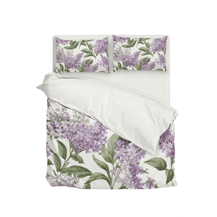 Lilac Comforter&Sheet Custom Bedding Set - Sleepbella Lilac Comforter&Sheet Custom Bedding Set - Lilac 02 / Duvet cover set / Twin