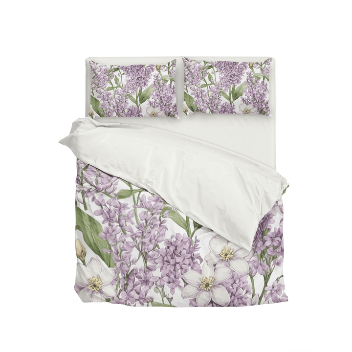 Lilac Comforter&Sheet Custom Bedding Set - Sleepbella Lilac Comforter&Sheet Custom Bedding Set - Lilac 03 / Duvet cover set / Twin