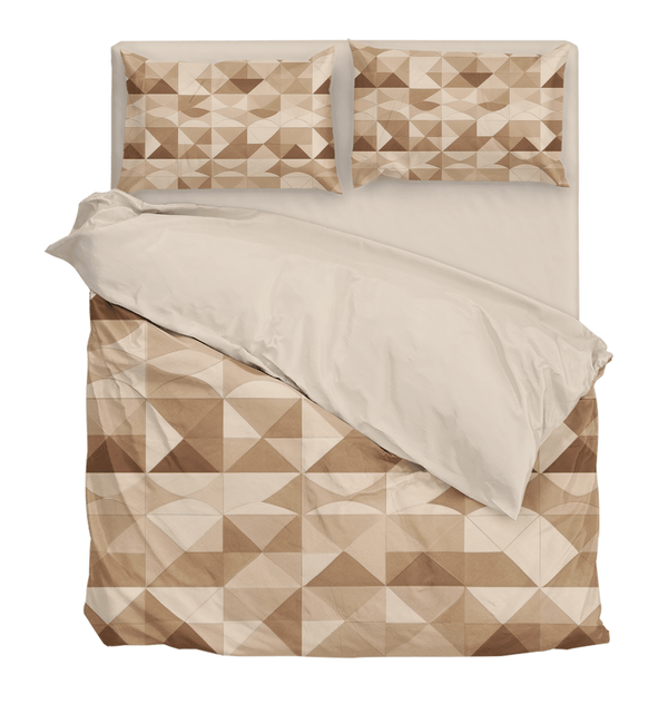 MBTI Series Collection ISTJ Beige Geometric Personal Duvet Cover Bedding Set - Sleepbella MBTI Series Collection ISTJ Beige Geometric Personal Duvet Cover Bedding Set - Duvet cover set / Twin