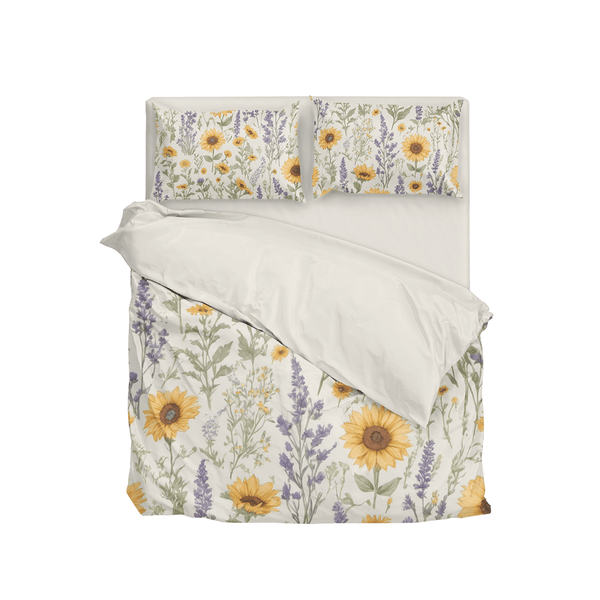 Rural Style Sunflowers Yellow Duvet Cover Bedding Set - Sleepbella Rural Style Sunflowers Yellow Duvet Cover Bedding Set - Duvet cover set / Twin