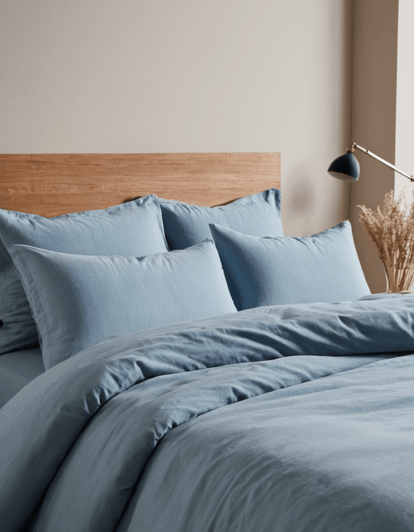 Solid Color Series Baby Blue Soft Duvet Cover Set - Sleepbella Solid Color Series Baby Blue Soft Duvet Cover Set - Duvet cover set / Twin