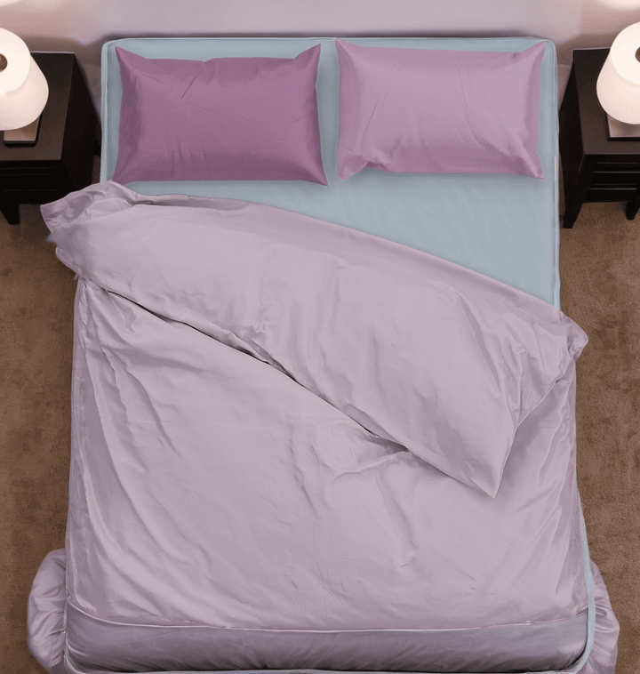 Solid Color Series Purple Duvet Cover Bedding Set - Sleepbella Solid Color Series Purple Duvet Cover Bedding Set - Duvet cover set / Twin
