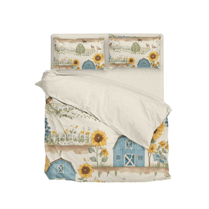 Sunflower Farm Bedding Duvet Cover & Comforter Bedding set - Sleepbella Sunflower Farm Bedding Duvet Cover & Comforter Bedding set - Sunflower Farm 01 / Duvet cover set / Twin