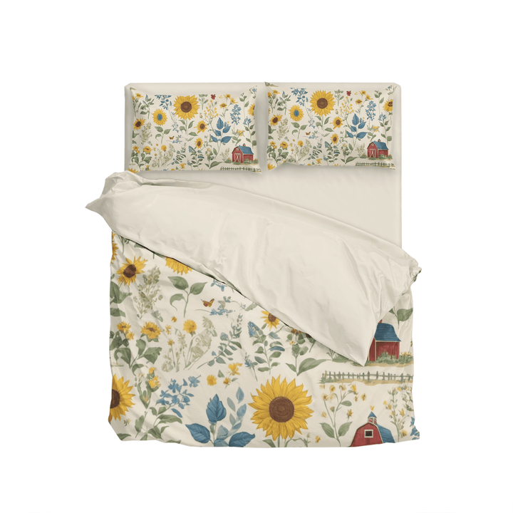 Sunflower Farm Bedding Duvet Cover & Comforter Bedding set - Sleepbella Sunflower Farm Bedding Duvet Cover & Comforter Bedding set - Sunflower Farm 02 / Duvet cover set / Twin