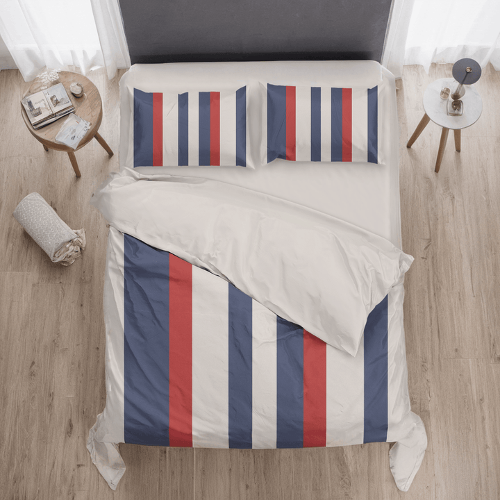 The French Flag Personalized Duvet Cover Bedding Set - Sleepbella The French Flag Personalized Duvet Cover Bedding Set - Duvet cover set / Twin