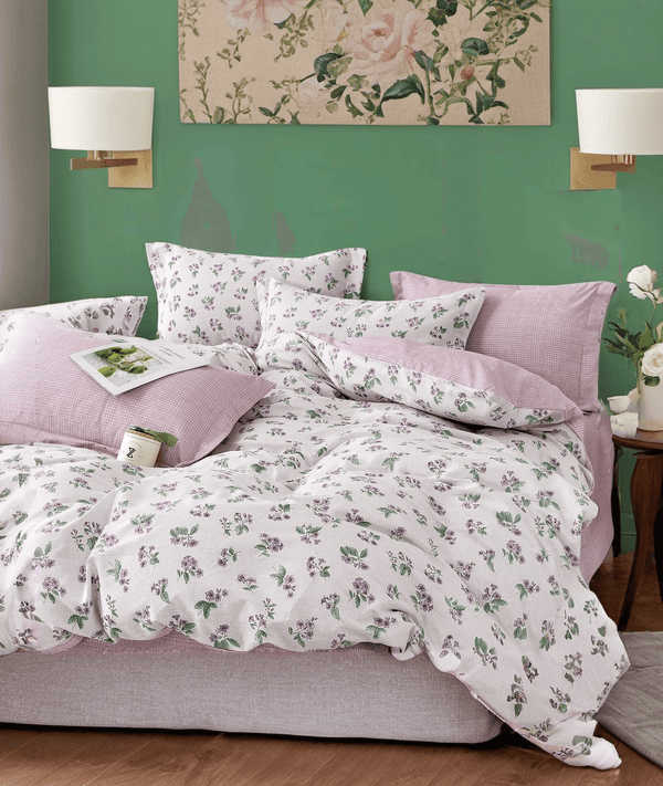 Flower Season 100% Pure Cotton Bedding Duvet Cover Set - Sleepbella Flower Season 100% Pure Cotton Bedding Duvet Cover Set - Duvet cover set / Twin